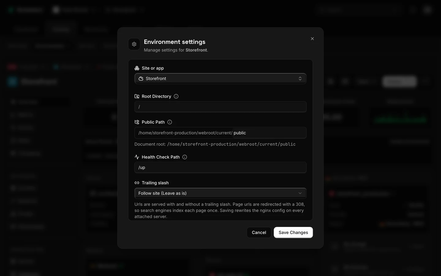 nginx configured for optimal performance in the Rocketeers app