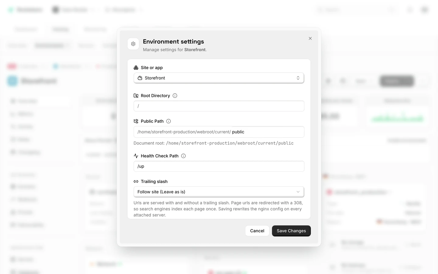 nginx configured for optimal performance in the Rocketeers app